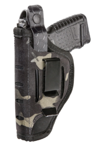 Sentry Nylon OWB MOLLE Holster, Multicam Black, 3.5-4.5 in. Barrel