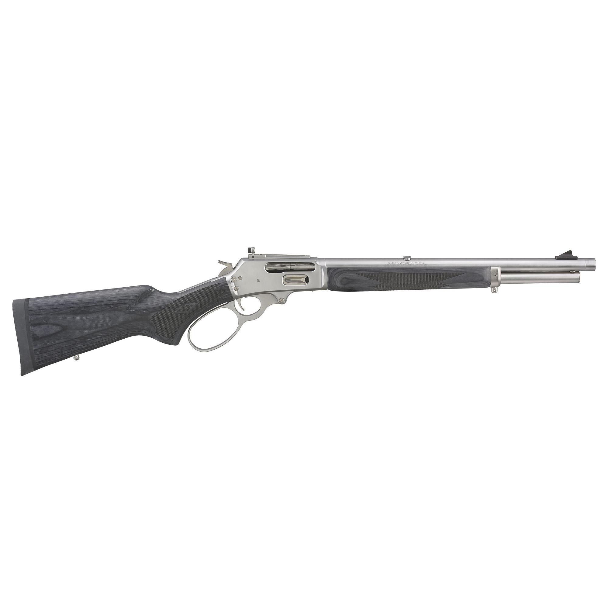 https3A2F2Fmedia.chattanoogashooting.com2Fimages2Fproduct2FUR704502FUR704501 Marlin 1895 Trapper Rifle .45-70 Govt 5rd Capacity 16.10" Barrel Black Laminate Stock