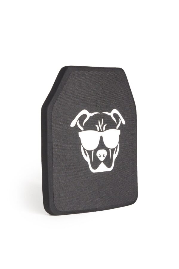 Guard Dog Tactical Level IV 10x12 Ceramic Ballistic Plate, Black