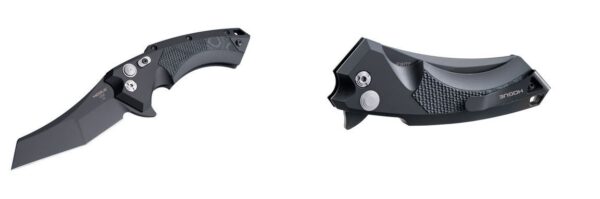 Hogue X5 Manual Flipper Knife, 4-Inch Spear Point, Black Cerakote