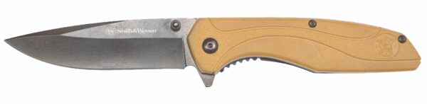 S&W Folding Knife, FDE and Black, 3.5-Inch