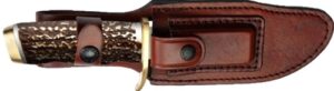 UNCLE HENRY KNIFE NEXT GEN - STAGLON 5.5" BLD W/LTHR SHEATH - additional view