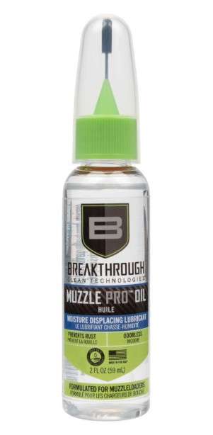 BREAKTHROUGH CLEAN MUZZLE PRO OIL 2OZ. BOTTLE W/ NEEDLE TIP APPLICATOR (12 PER CASE)