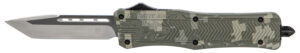 CobraTec Knives MADCCTK1MTNS CTK-1 Medium 3" OTF Tanto Plain D2 Steel Blade/Army DigiCamo Aluminum Handle Features Glass Breaker Includes Pocket Clip
