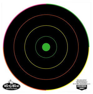 Birchwood Casey 35820 Dirty Bird 8" Bullseye Tagboard Hanging Pistol/Rifle Black/Green 20 Per Pkg