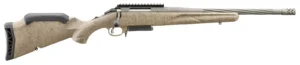 RUGER AMERICAN G2 RANCH RFL 243 WIN 16.1" FDE SPLATTER 3RD AI STYLE MAG
