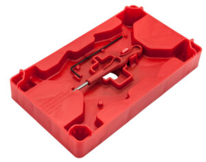 Apex Tactical 104110 Armorer's Tray & Pin Punch Red Polymer Pistol