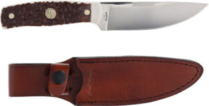 UNCLE HENRY KNIFE NEXT GEN - STAGLON 4.6" BLD W/LTHR SHTH - additional view