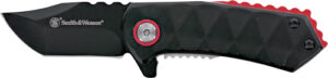Smith & Wesson 24/7 Spring Assist Folding Knife, 1.9-Inch, Black