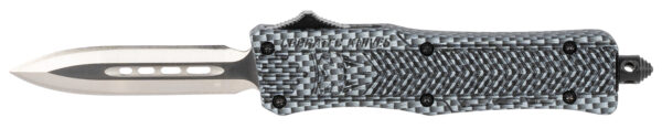 CobraTec Knives SCFCTK1SDADNS CTK-1 Small 2.75" OTF Dagger Plain D2 Steel Blade/Carbon Fiber Aluminum Handle Features Glass Breaker Includes Pocket Clip