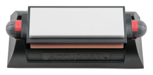 AccuSharp 025C Tri-Stone Deluxe Sharpening System Coarse, Medium, Fine Diamond, Alumina, Ceramic Sharpener Rubber Handle