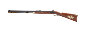 Taylors & Company 210109 Pedersoli Hawken Target 50 Cal Percussion 28" Blued Single Shot Octagon Barrel, Color Case Hardened Steel Receiver, Fixed Walnut Stock