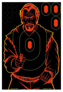Birchwood Casey Shoot-N-C 12″ x 18″ Bad Guy 100-Pack Target, Black/Red