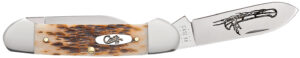 Case Canoe Knife, Amber Bone