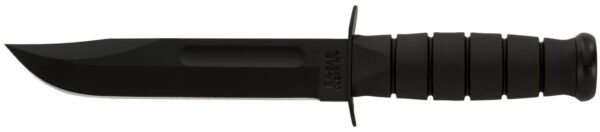 Ka-Bar 1211 Fighting/Utility 7" Fixed Clip Point Plain Black 1095 Cro-Van Blade, Black Kraton G Handle, Includes Sheath