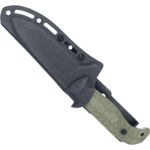 CobraTec PSK Knife Black Dark Stonewash Fixed Blade OD Green Satin Stonewash - additional view