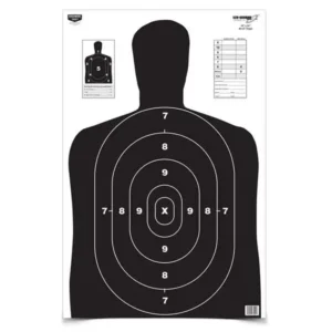 B/C TARGET EZE-SCORER 23"x35" BLACK SILHOUETTE PAPER BC27 5/PK ( 6 PER CASE )