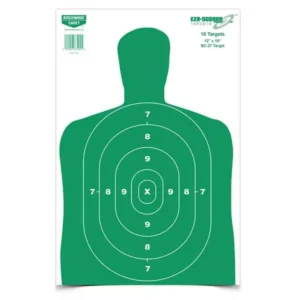 B/C TARGET EZE-SCORER 12"x18" GREEN PAPER BC27 10/PK ( 12 PER CASE )