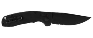 SOG-TAC Auto Folding Knife, Part Serrated