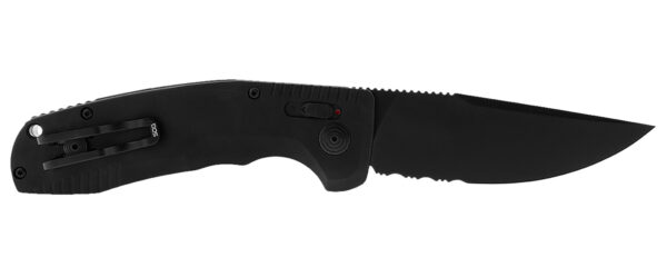 SOG-TAC Auto Folding Knife, Part Serrated