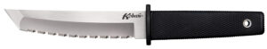 Cold Steel CS17TS Kobun 5.50" Fixed Tanto Serrated AUS-8A SS Blade/Black Checkered Kray-Ex Handle Includes Sheath