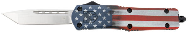CobraTec FS-3 American Flag Medium OTF Knife 3-inch Tanto