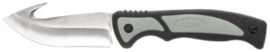 Old Timer 1137138 Trail Boss 3.70" Fixed Gut Hook Plain Stainless Steel Blade, TPE Handle Includes Sheath