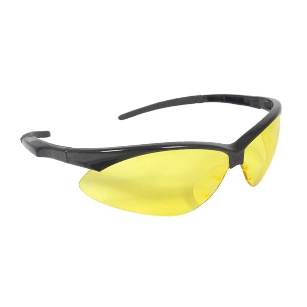 RADIANS OUTBACK SHOOTING GLASSES BLACK FRAME W/AMBER LENS W NOSEPIECE NECK CORD ( 4 PER BOX )