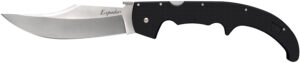 Cold Steel CS62MGC Espada XL 7.50" Folding Clip Point Plain AUS-10A SS Blade/9.25" Black w/Polished Bolsters G10 Handle Includes Belt Clip