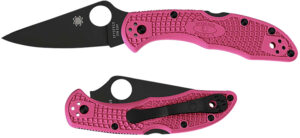 Spyderco Delica 4 Lightweight Pink Folding Knife