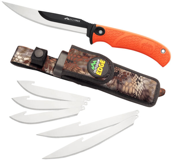 Outdoor Edge RazorMax Folding Knife, 6 Interchangeable Blades