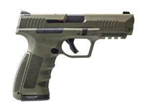 Dickinson LLC RA9G RA9 9mm Luger 17+1 4.25" Black Steel Barrel, OD Green Cerakote Serrated Aluminum Slide, OD Green Polymer Frame w/Accessory Rail