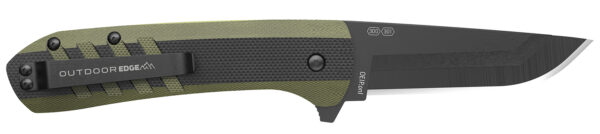 Outdoor Edge Razor VX4 3-Inch Folding Knife, Black/Green