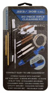 DAC GUNMASTER SLIM LINE 20 PIECE .223/.308 UNIVERSAL CLEANING KIT WITH RACHET HANDLE AND BIT SET
