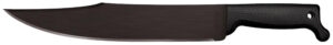 Cold Steel CS97BWM12S Bowie 12" Black Matte Baked-On Anti Rust 65Mn Carbon Steel Blade, Black Polypropylene Handle, 17.63" Long, Includes Sheath