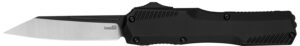 Kershaw Livewire OTF Automatic Knife, 3.3-inch Black PVD Reverse Tanto