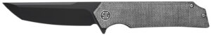 Sig Sauer Tsuru 3.3-Inch Tanto Folding Knife, Black PVD