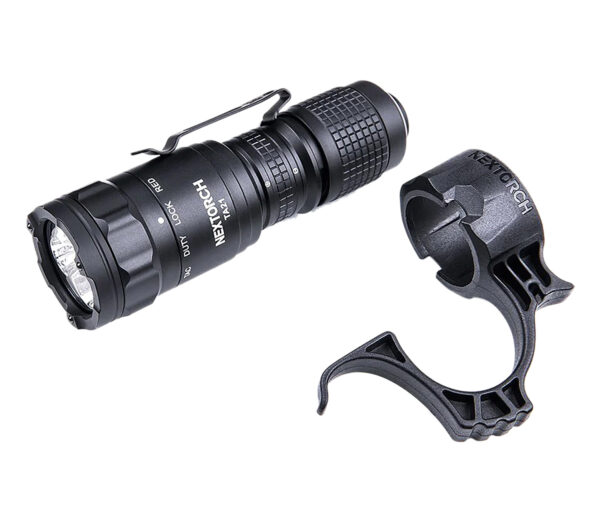 Nextorch TA21 Tactical Flashlight Set, Black, 1300 Lumens