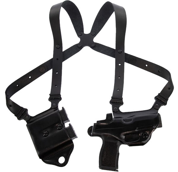 Galco Miami Classic II Shoulder Holster System for Sig Sauer P365 X-Macro, Black Steerhide, Right Hand