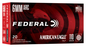 Federal AE6ARC1 American Eagle 6ARC 110gr Total Metal Jacket 20 Per Box/10 Case
