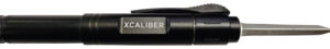 Xcaliber Knife Company Pen Knife 1.70" OTF Dagger Stainless 440C SS Blade, 5.90" Black Aluminum Handle
