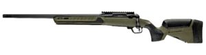 Savage Arms 32650 110 Core Predator Full Size 243 Win 10+1 22" Medium Heavy Fluted Barrel, Arca Rail Forend, Hunter Green AccuStock w/AccuFit V2 Synthetic Stock, Left Hand