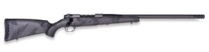 Weatherby MGT01N25CMR4B Mark V Backcountry Guide TI 25 Creedmoor 3+1 22" + 2" Graphite Black Cerakote Fluted Threaded Barrel, Titanium Drilled & Tapped Receiver, Exposed Carbon w/Carbide Black Accent