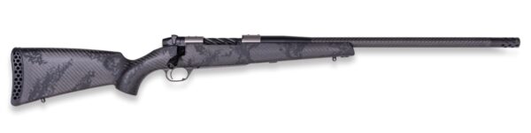 Weatherby MGT01N25CMR4B Mark V Backcountry Guide TI 25 Creedmoor 3+1 22" + 2" Graphite Black Cerakote Fluted Threaded Barrel, Titanium Drilled & Tapped Receiver, Exposed Carbon w/Carbide Black Accent