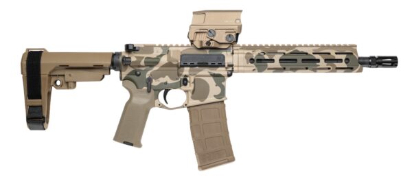 Cnc Firearms CNCDDDCV7P Daniel Defense V7 5.56 NATO Picatinny Rail Receiver, M-LOK Handguard, Tan Vortex AMG UH-1 Red Dot, Ambidextrous