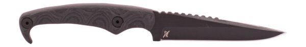 Stroup MK2 Fixed Blade Knife, Black Nitrile