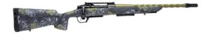 Horizon Firearms HRF-VE2-22CM-22R Venatic 2 22 Creedmoor 22" Sage Green Spiral Fluted Threaded Barrel, Black DLC Receiver w/Picatinny Rail, Arca Rail Forend, Artic Moss Iota EKO X Carbon Fiber Stock