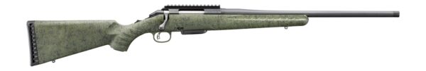 Glenfield 52008 Model A Full Size 223 Rem 5+1 20" Matte Black Threaded Barrel, Matte Black Alloy Steel Receiver w/Picatinny Rail, Moss Green Splatter Fixed Synthetic Stock, Right Hand