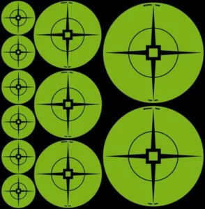 B/C TARGET SPOTS ASSORTEMT GREEN 1'/2'/3' IN 10 SHEETS ( 12 PER CASE )