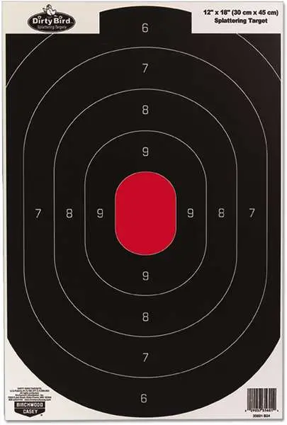 B/C TARGET DIRTY BIRD 12"x18" SILHOUETTE 8/PK ( 6 PER CASE )